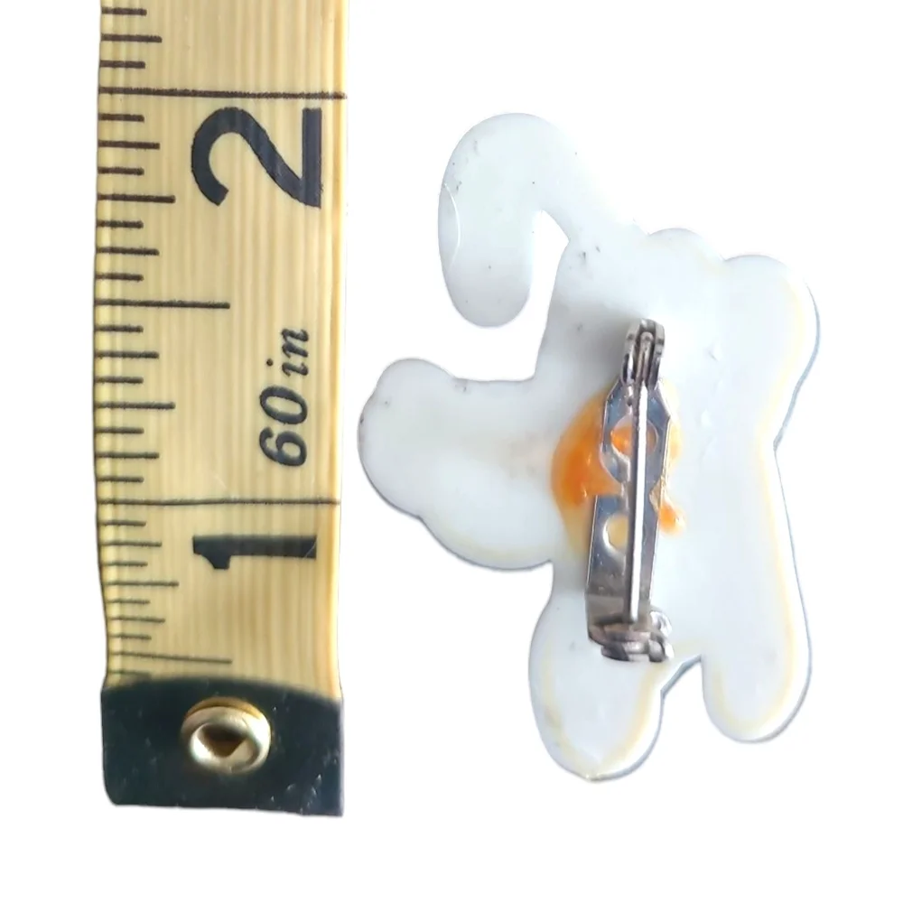 Disney Yellow and Red Cartoon Dog Brooch